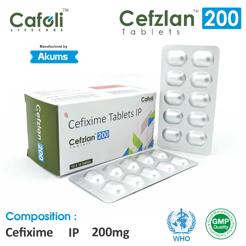 Cefixime 200mg Tablet at the best price in PCD Pharma Franchise for Bacterial infections
